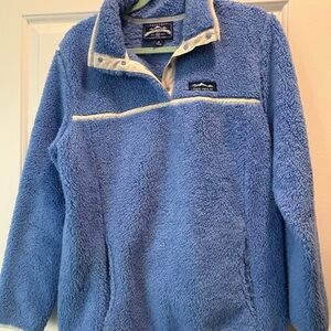 Lauren James Blue Fleece Pullover